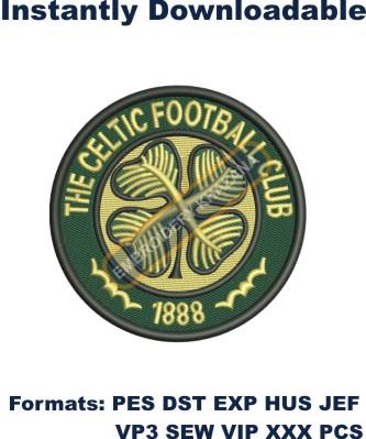 Celtic Football club embroidery design